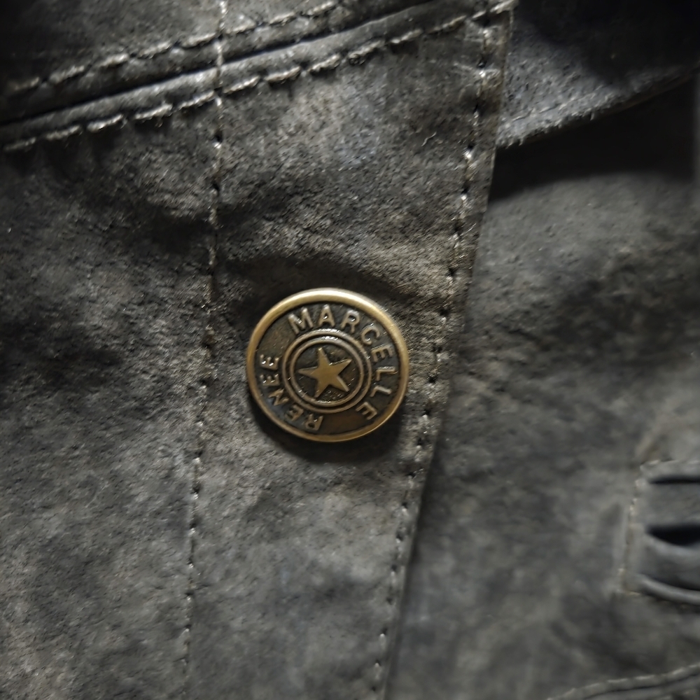 Vintage Y2K Marcelle Renee Hypo Active Chocolate Brown Suede Jacket Size Medium - Picture 3 of 6